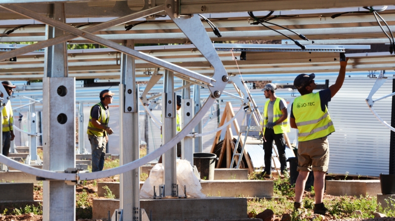 Parc Photovoltaïque des Terres Rouges : les travaux d'un deuxième parc bientôt achevés