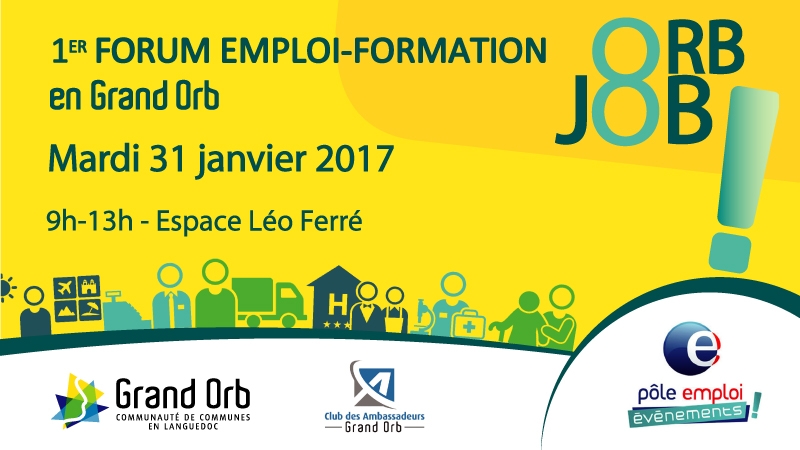 1<sup>er</sup> Forum Emploi-Formation en Grand Orb