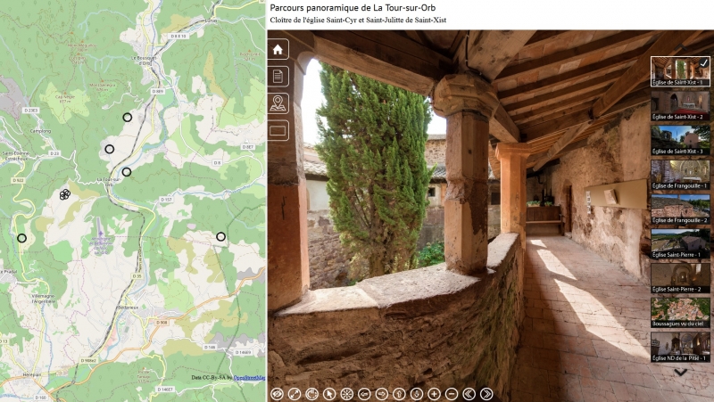 Visite virtuelle de la Tour-sur-Orb
