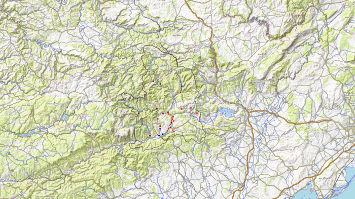 Carte des commerces proposant des livraisons et/ou des retraits