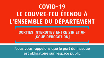 COUVRE-FEU DE 21H00 A 6H00 SUR L’ENSEMBLE DU DEPARTEMENT DE L’HERAULT