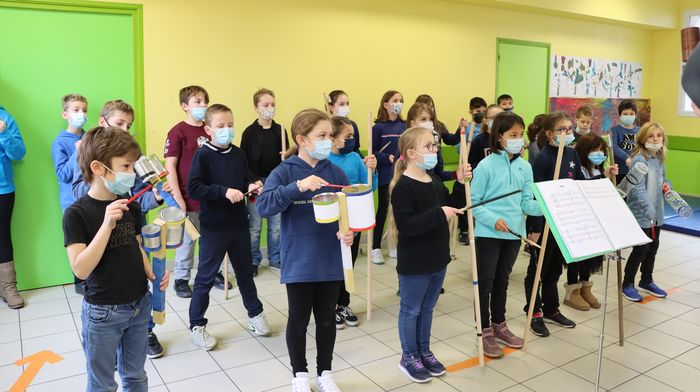 Au Bousquet d'Orb, 25 enfants initiés aux percussions