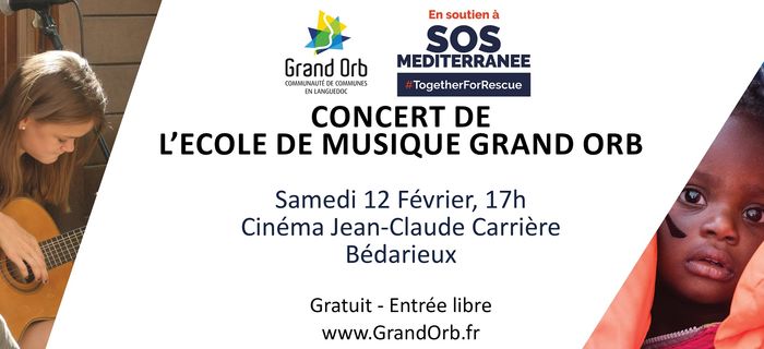 Concert de l’école de musique Grand Orb en soutien à l'association SOS MEDITERRANEE