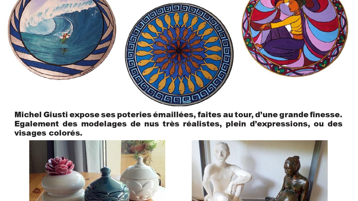 Françoise M., Michel Giusti, peintures et céramiques