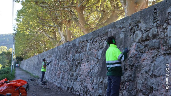 Des travaux en cours pour conforter la digue classée de la Perspective