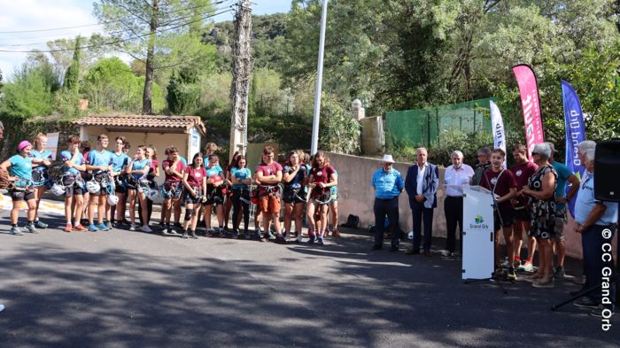 Inauguration de la Via Ferrata Les balcons de l'Orb - © CC Grand Orb La Via Ferrata a été inaugurée !