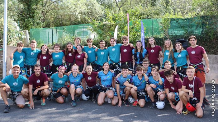 Section sports de nature du Lycée Ferdinand Fabre - Bédarieux - © CC Grand Orb La Via Ferrata a été inaugurée !