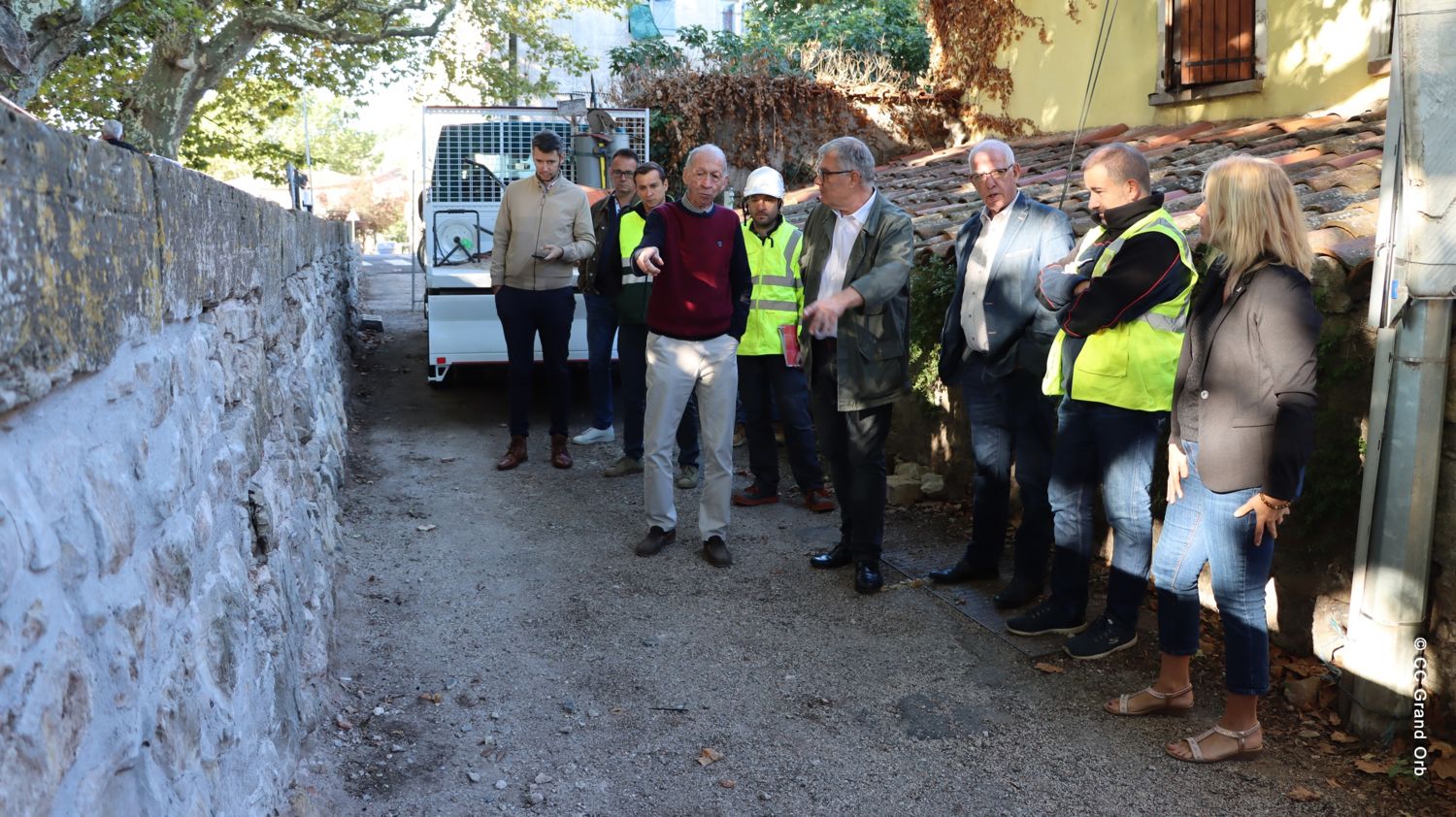 Des travaux en cours pour conforter la digue classée de la Perspective
