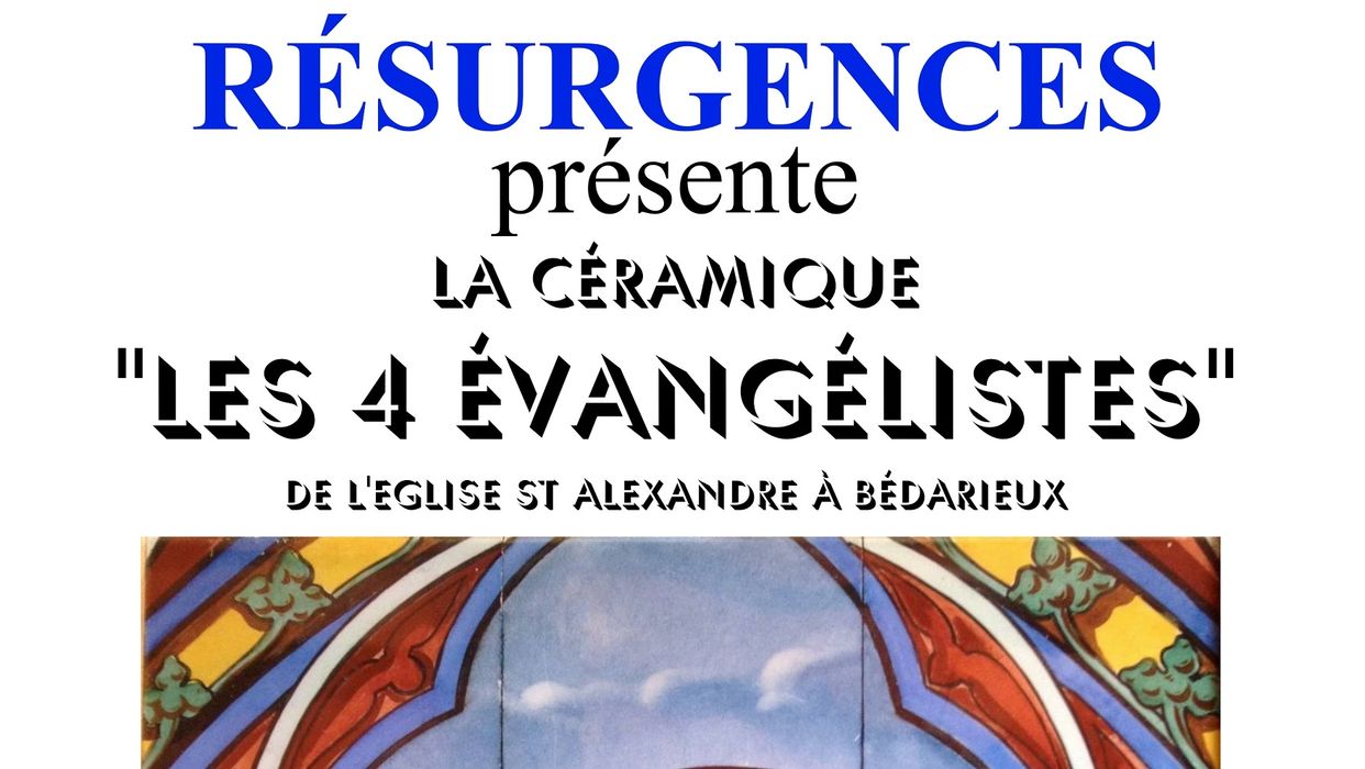 La céramique «Les 4 Evangélistes» de l'église St Alexandre à Bédarieux