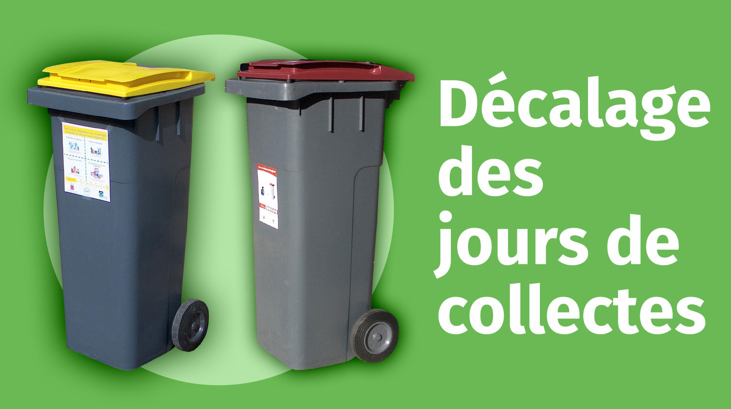 Communiqué du Service environnement : rattrapage des collectes