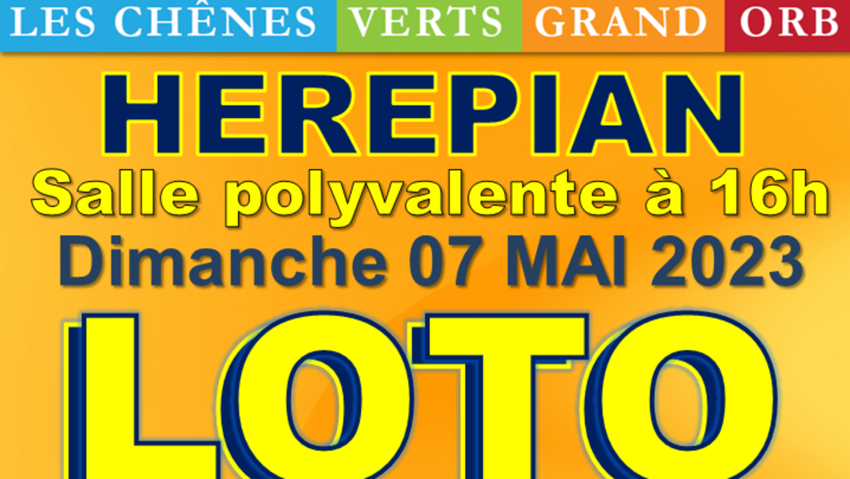 Loto de l'association Les Chênes verts Grand Orb