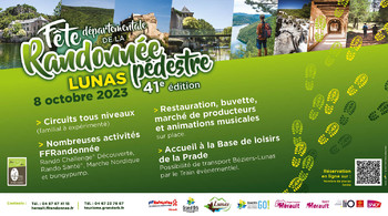 Fête départementale de la randonnée pédestre : le 8 octobre à Lunas