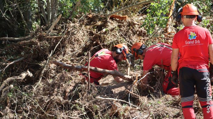 L'Arnoilhes en amont de Taillevent - © CC Grand Orb Des travaux d’urgence engagés après la décrue