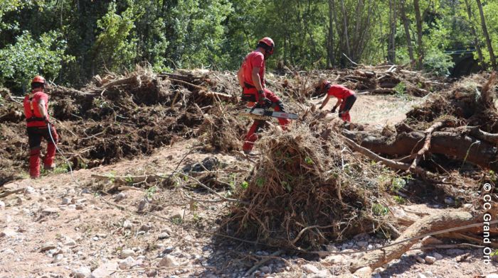 L'Arnoilhes en amont de Taillevent - © CC Grand Orb Des travaux d’urgence engagés après la décrue