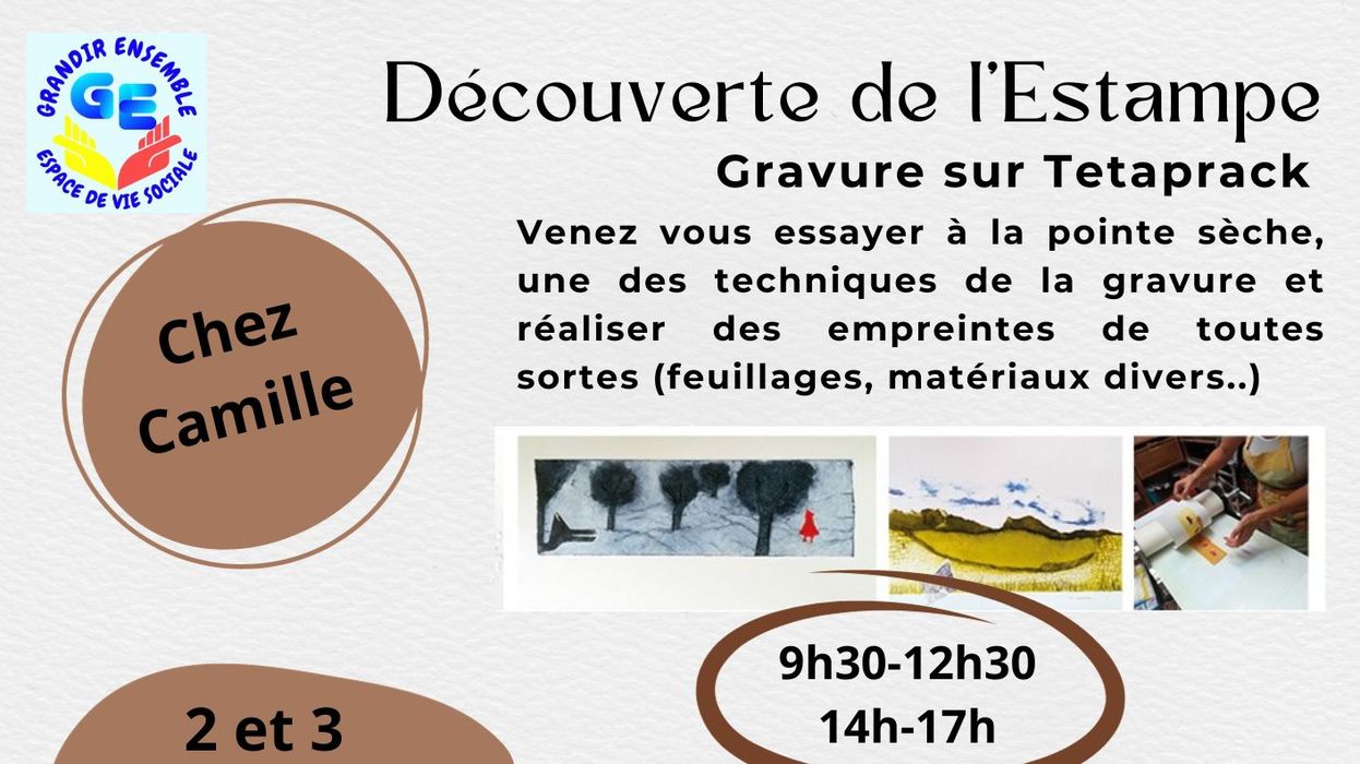 Découverte de l'Estampe et initiation aux techniques du livre
