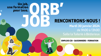 ORB JOB revient mardi 30 janvier à La Tuilerie à Bédarieux
