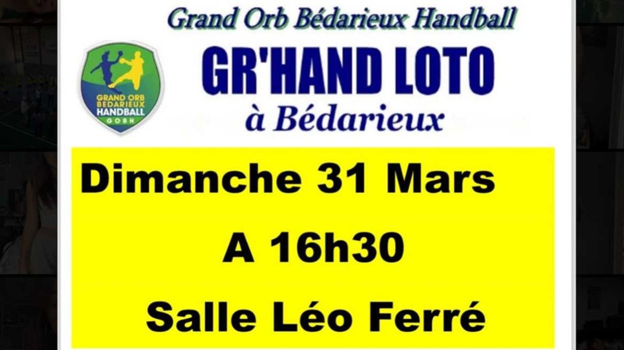 Loto du club Grand Orb Bédarieux handball