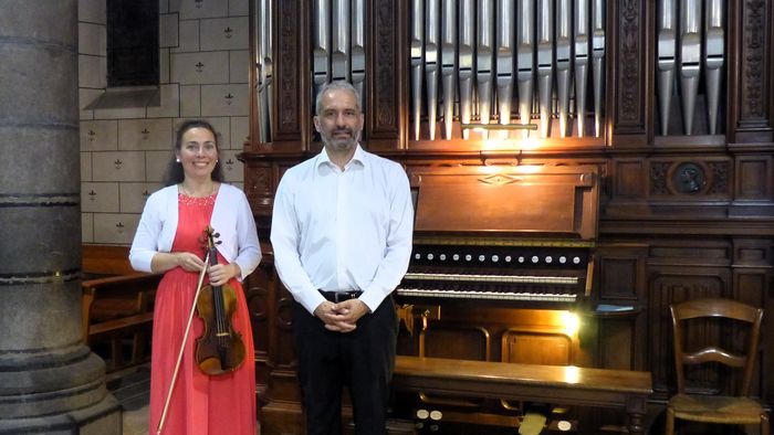 Duo Natacha Triadou, violon, et Marc Chiron, orgue