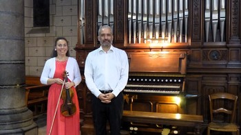 Duo Natacha Triadou, violon, et Marc Chiron, orgue