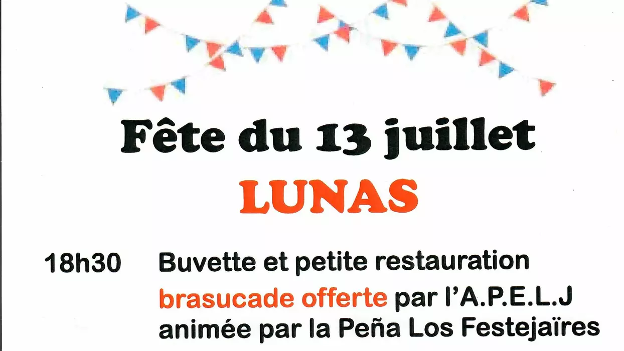 Retraite aux flambeaux, feu d'artifice et bal