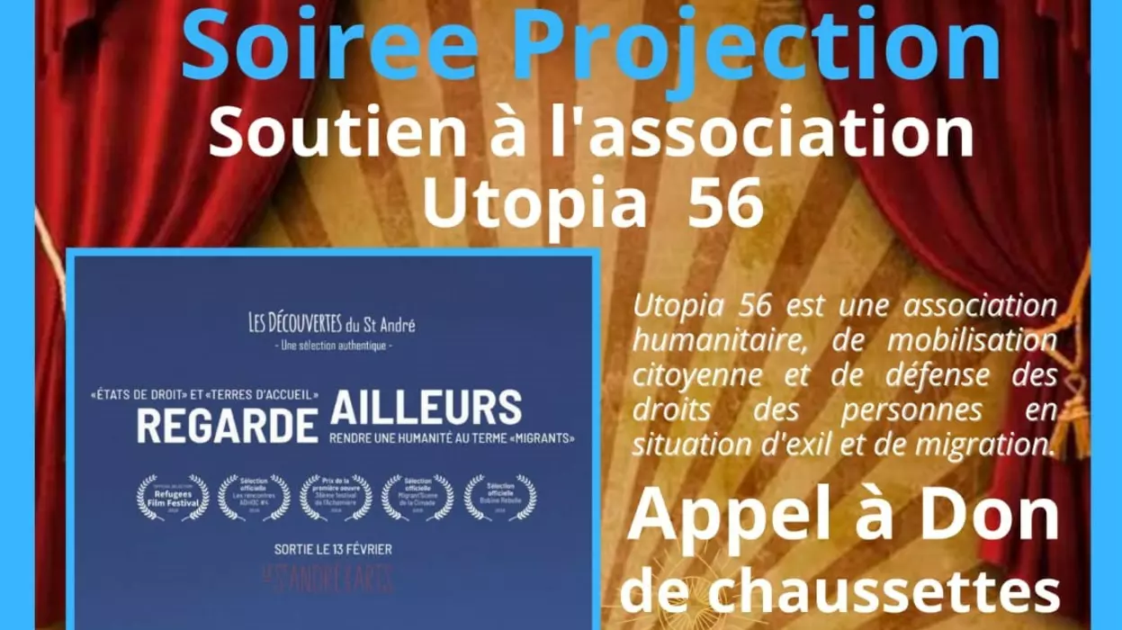 Projection soutien à l'association Utopia 56 - 