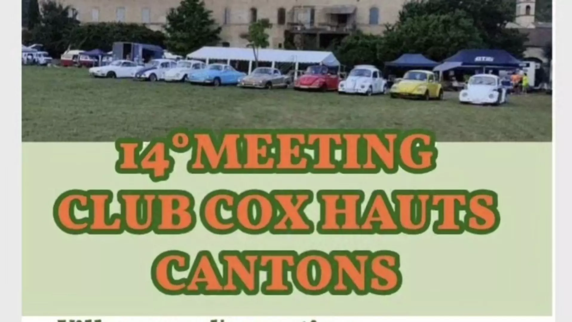 14ème meeting du club Cox des Hauts Cantons