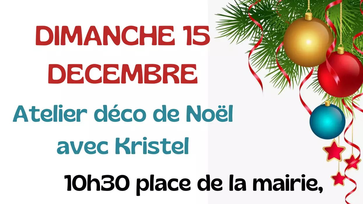 Atelier déco de Noël - 