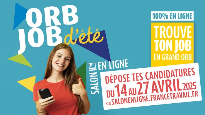 « ORB JOB d’été » 2025 : le salon de l’emploi saisonnier 100 % en ligne