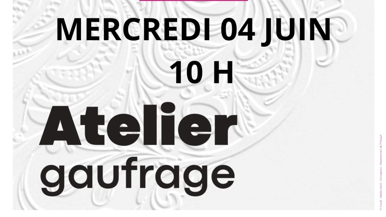 L’atelier des curieux : atelier gaufrage !