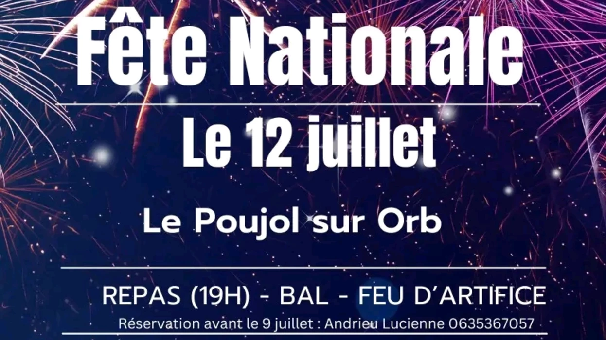 Repas, bal et feu d'artifice