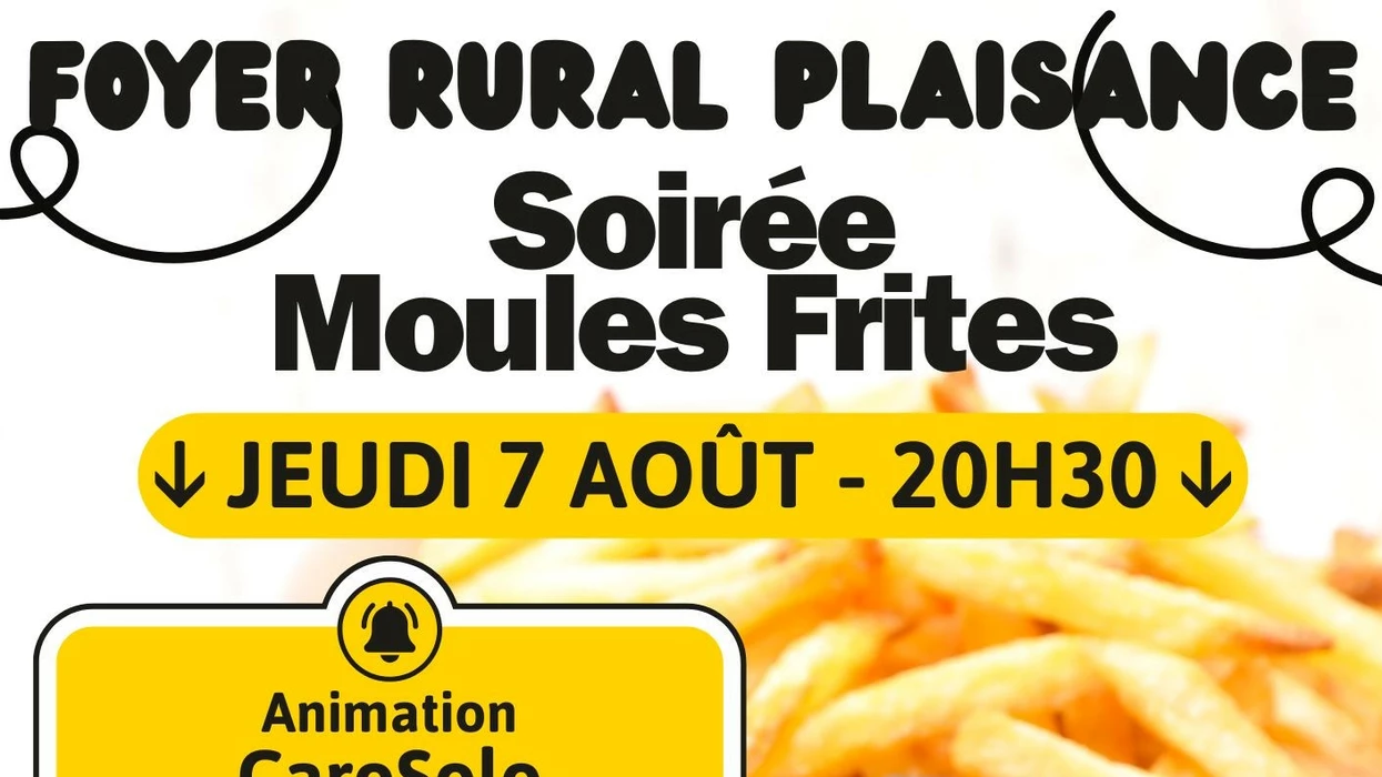 Soirée moules frites au Foyer Rural de Plaisance