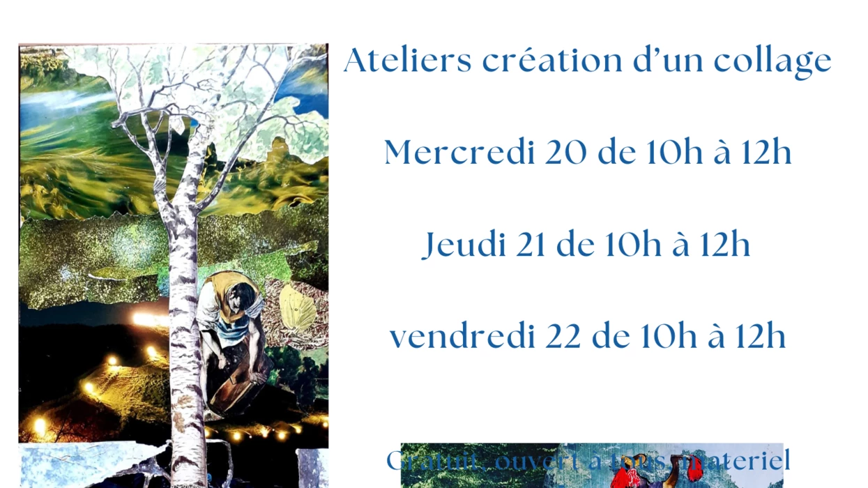Atelier création d'un collage