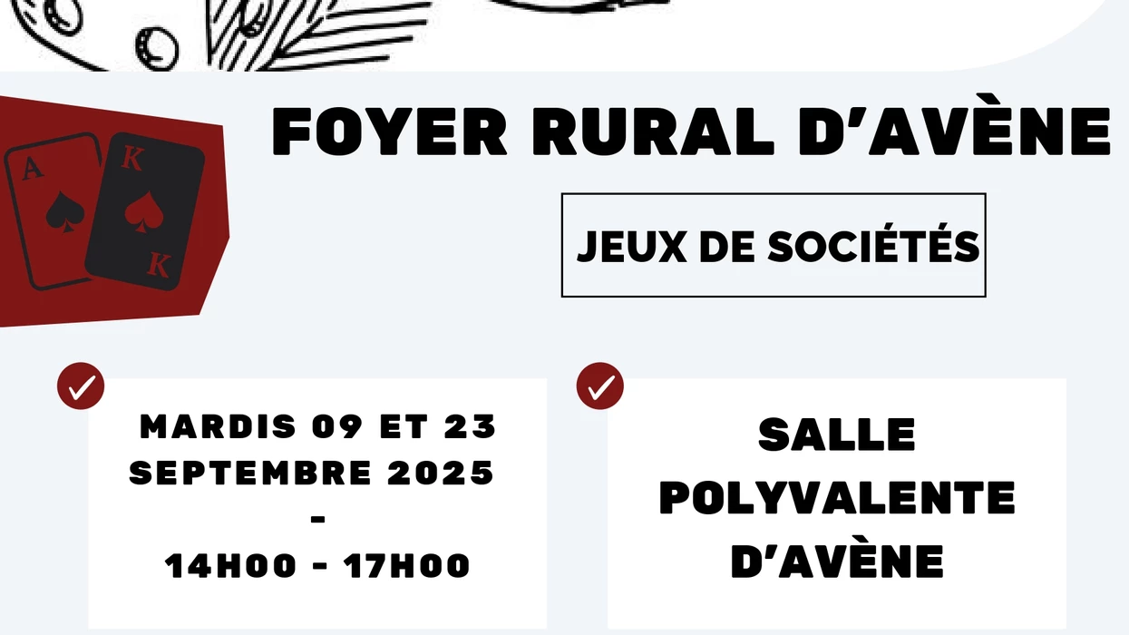 Jeux de société avec le Foyer rural