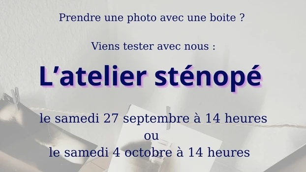 Atelier sténopé