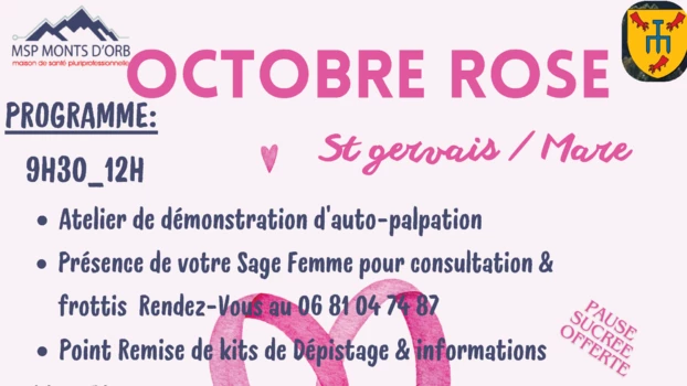 Vendredi 10 octobre : Journée Octobre Rose