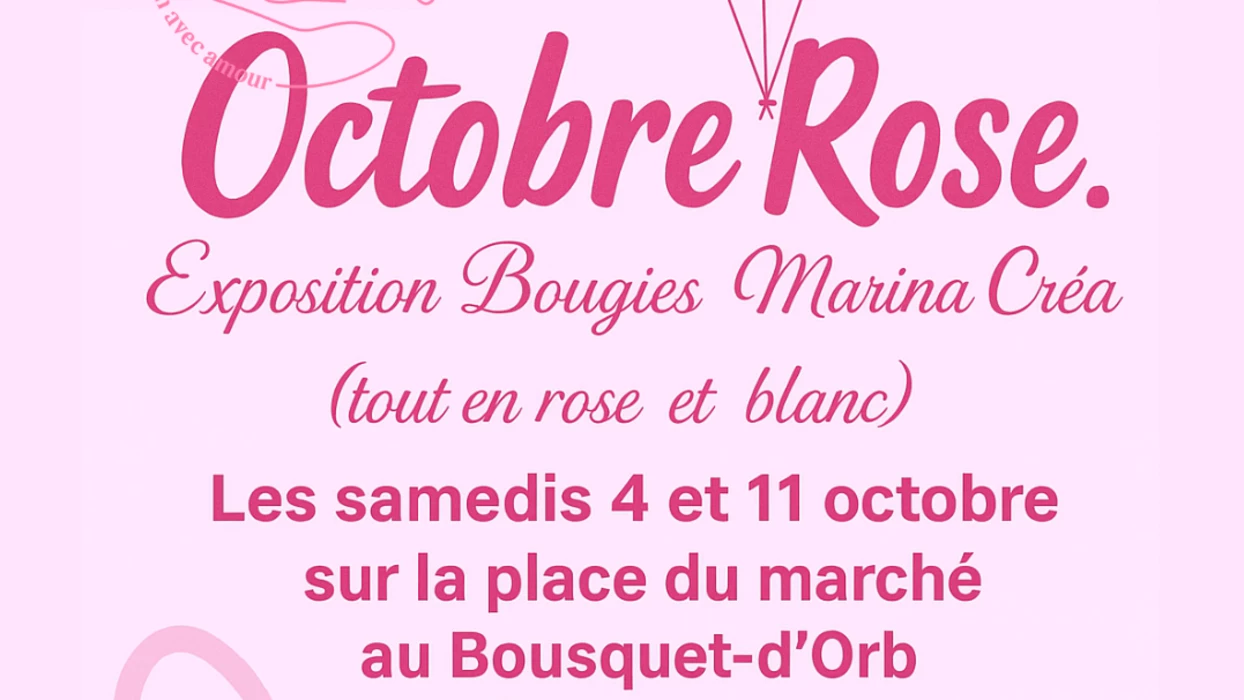 Des bougies pour Octobre Rose