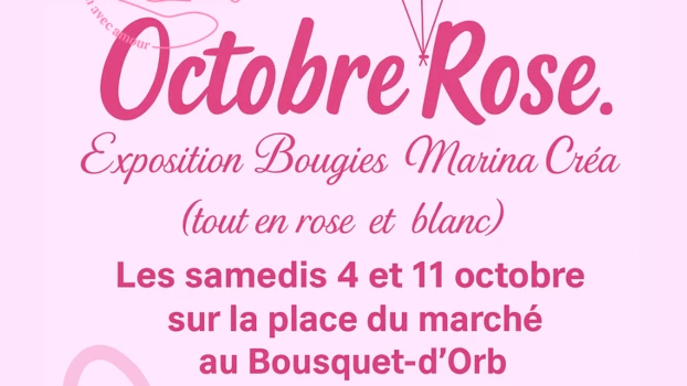 Des bougies pour Octobre Rose