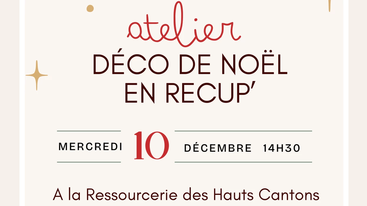 Atelier déco de Noël en récup’