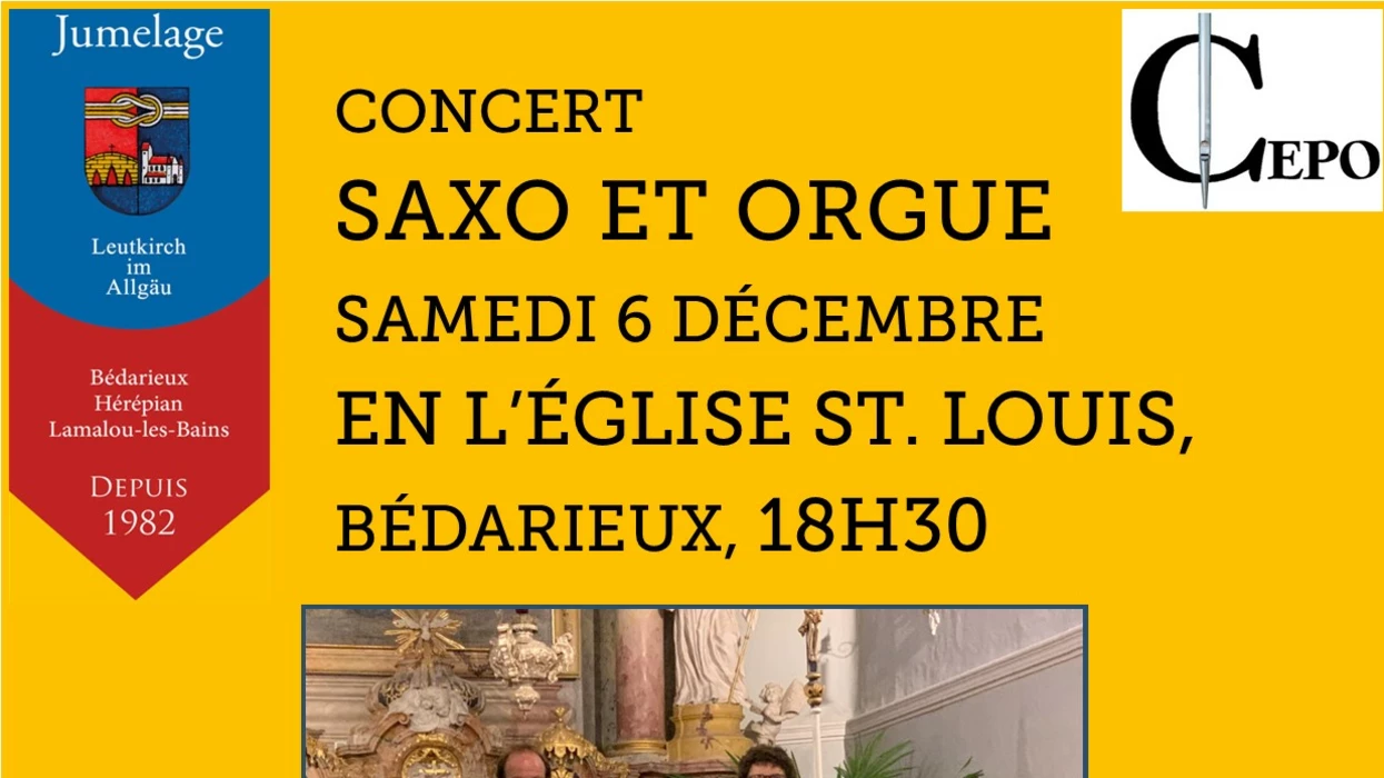 Concert saxo et orgue avec le Comité de jumelage - 