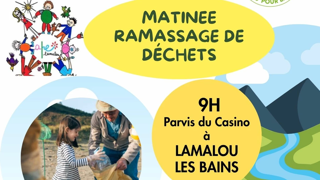 Matinée de ramassage de déchets à Lamalou-les-Bains