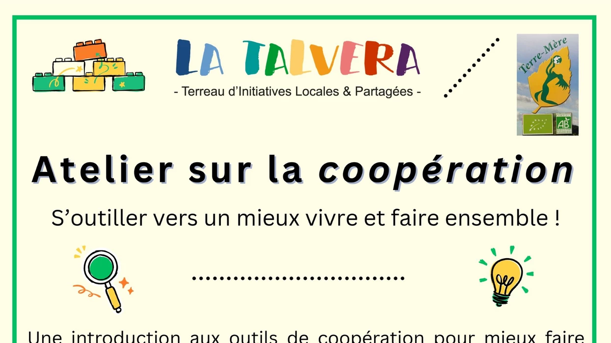 Atelier sur la coopération : s'outiller vers un mieux vivre et faire ensemble !