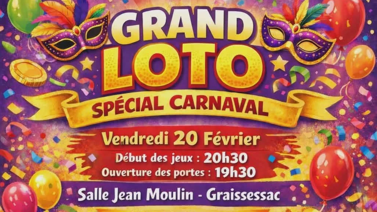 Grand loto spécial carnaval