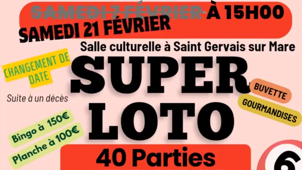 Super loto du Comité des Fêtes