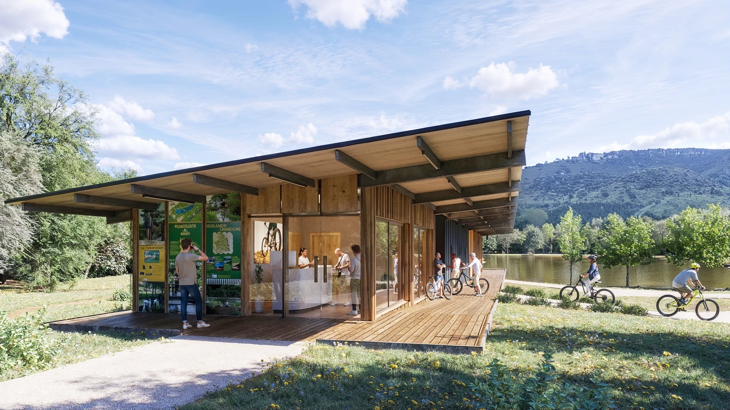 Des travaux en cours à la Base de Loisirs