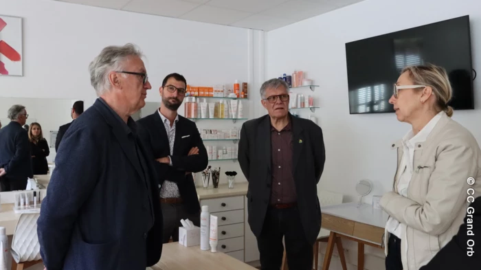 René Ginieis et Pierre Mathieu en visite sur le site thermal d’Avène