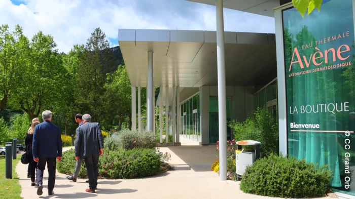 René Ginieis et Pierre Mathieu en visite sur le site thermal d’Avène
