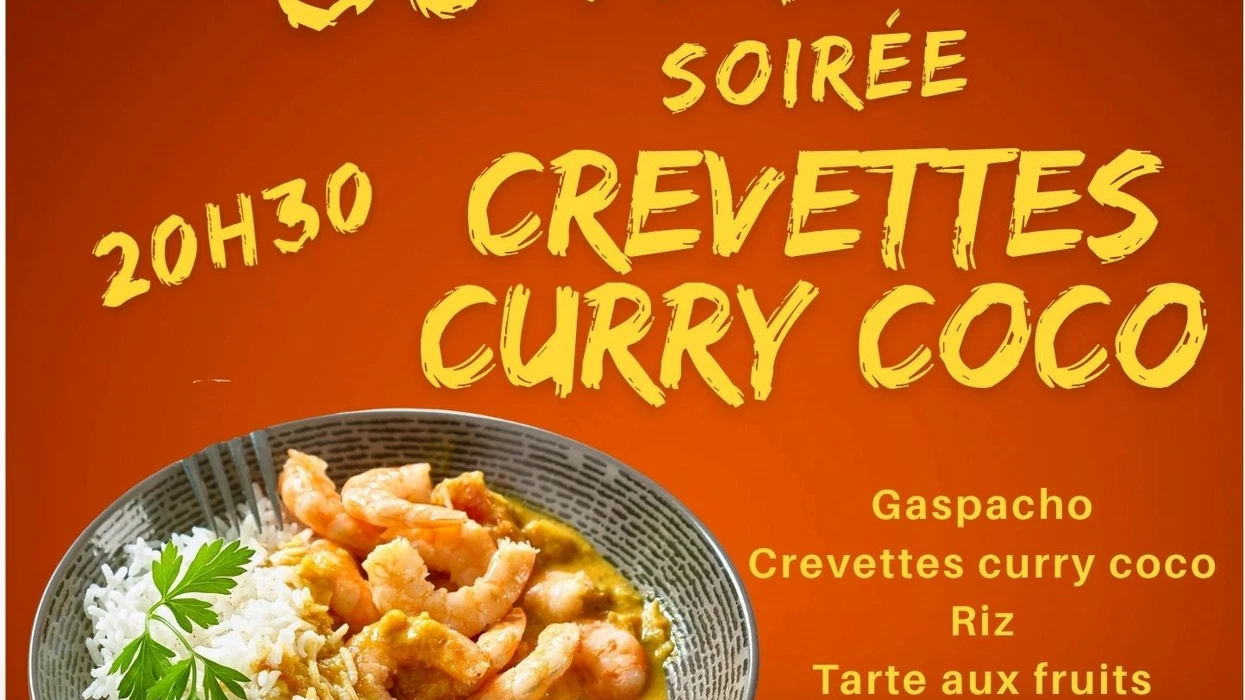 Soirée crevettes curry coco - 