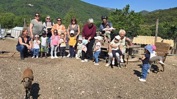 Visite à « La petite ferme de Marou » avec le Relais Petite Enfance de Grand Orb