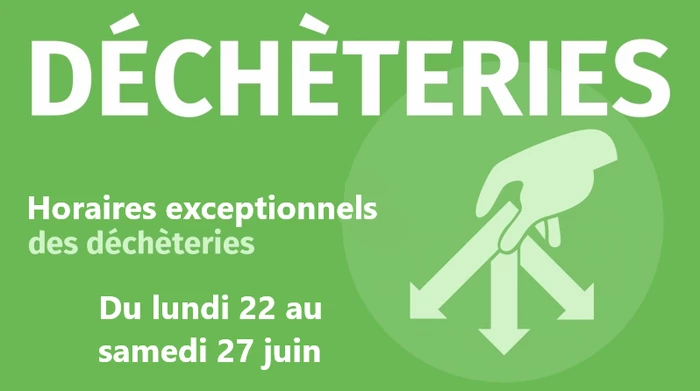 A partir du 22 juin, les déchèteries du territoire s'adaptent à l'épisode de canicule