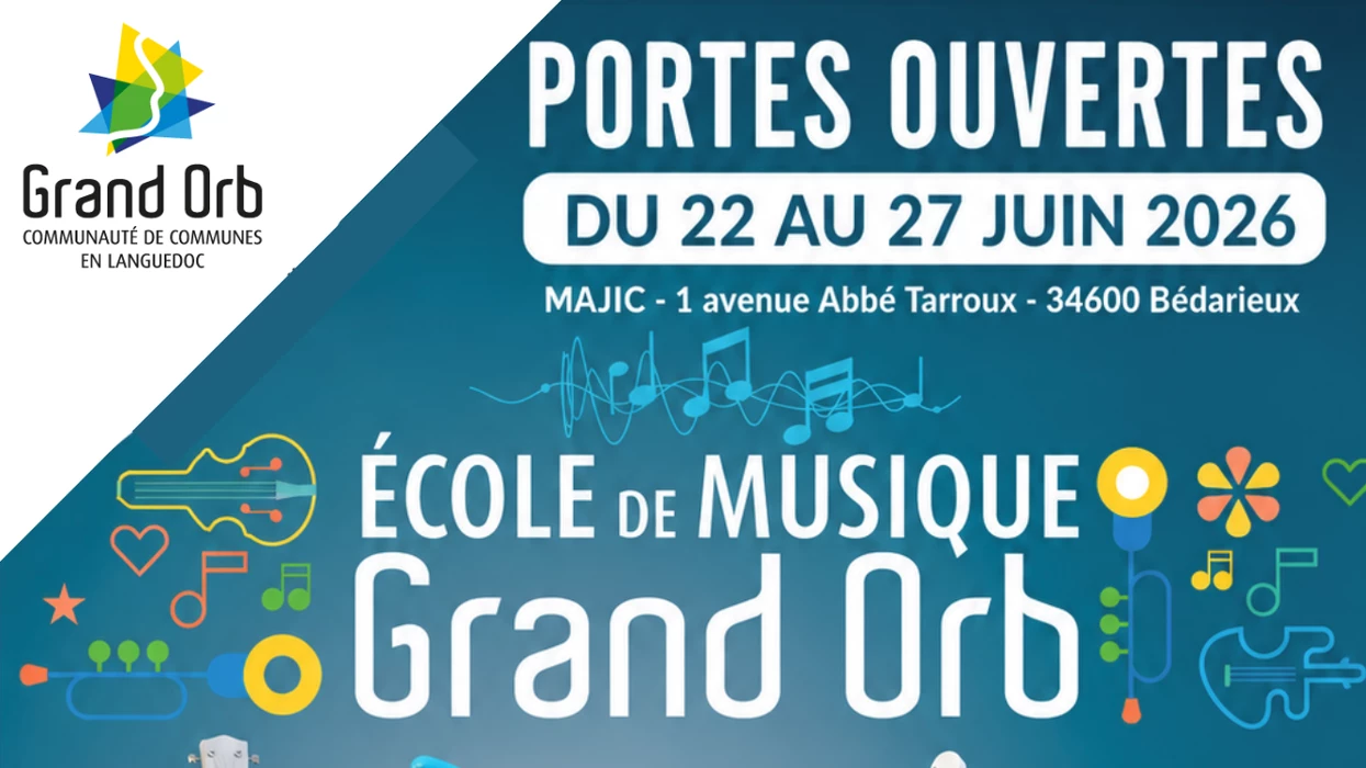 Du 22 au 27 juin, c'est portes ouvertes à l'école de musique Grand Orb !